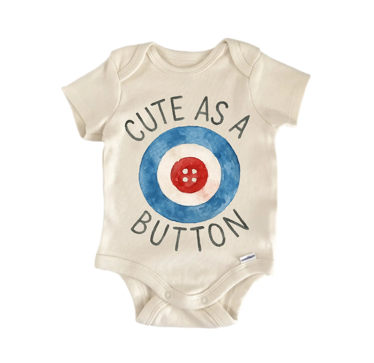 Curling Button Ice Sports Newborn Baby Onesie® Onesie®