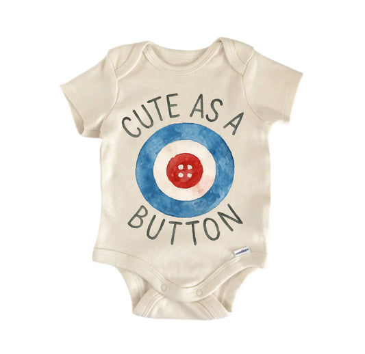 Curling Button Ice Sports Newborn Baby Onesie®