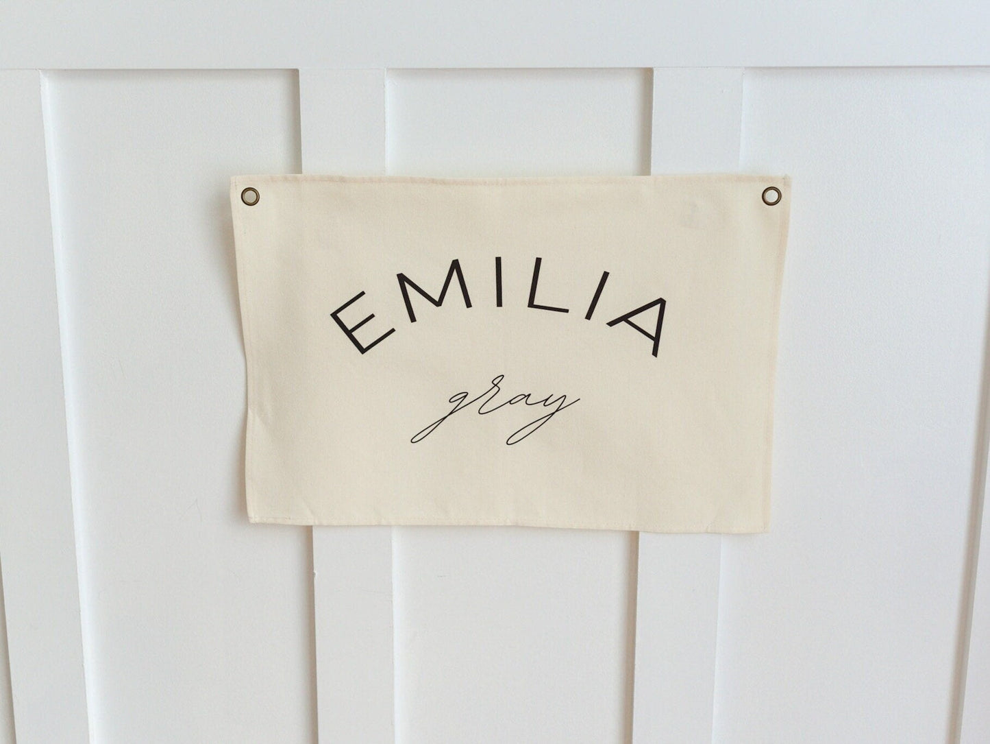 Custom Canvas Name Banner - Daisy Font