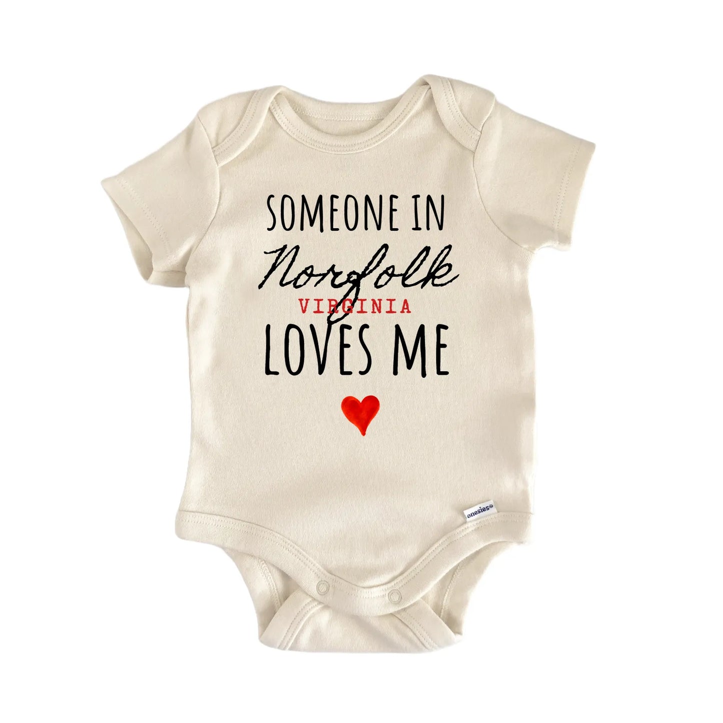 Norfolk Virginia Baby Gift Baby Bodysuit