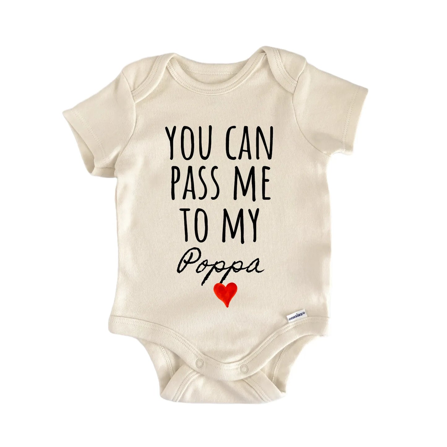 Poppa Announcement Baby Gift Baby Bodysuit