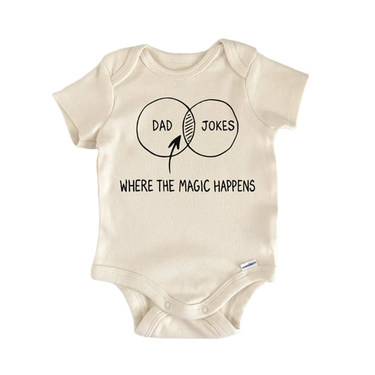 Dad Jokes Fathers Day Newborn Baby Onesie®
