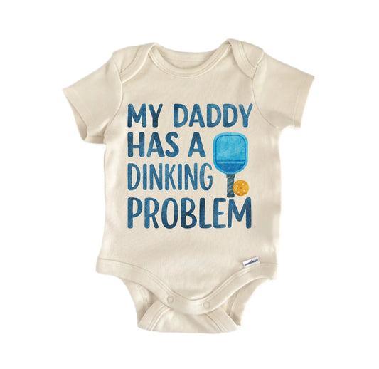 Daddy Dink Pickleball Newborn Baby Onesie®