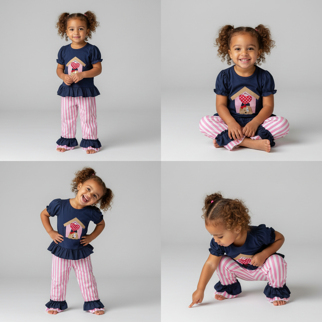 Doghouse ruffle pant set