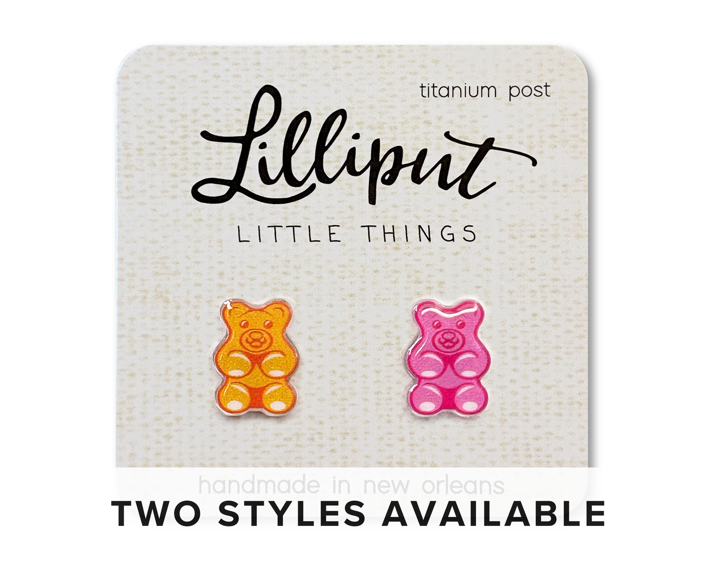 Lilliput Little Things - Gummy Bear Earrings // Colorful Fun Earrings