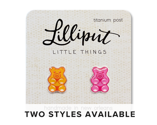 Lilliput Little Things - Gummy Bear Earrings // Colorful Fun Earrings