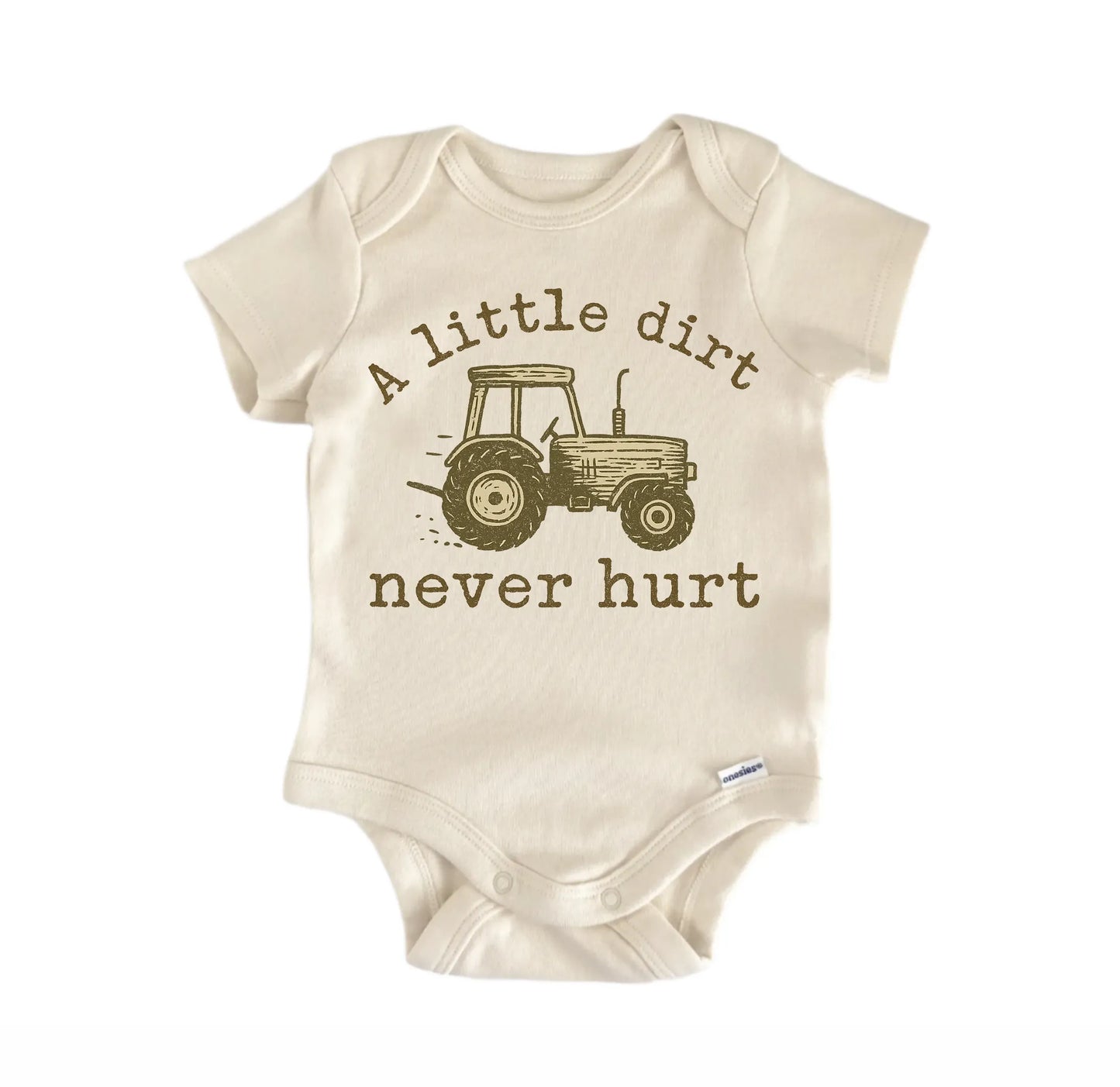 Dirt Farming Farmer Tractor Newborn Baby Onesie® Onesie®