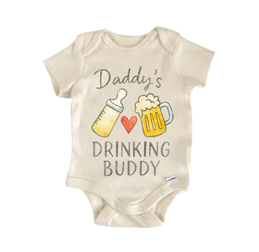 Drinking Buddy Daddy Newborn Baby Onesie®