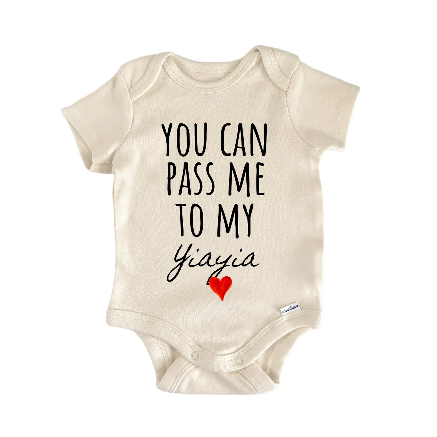 Yiayia Announcement Baby Gift Baby Bodysuit