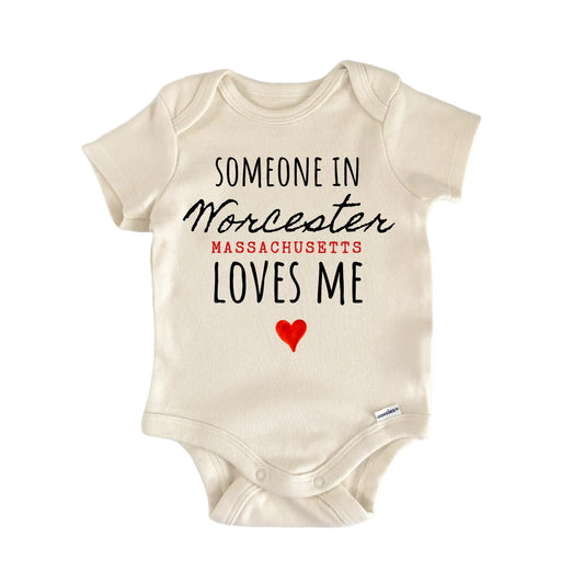 Worcester Massachusetts Baby Gift Baby Bodysuit