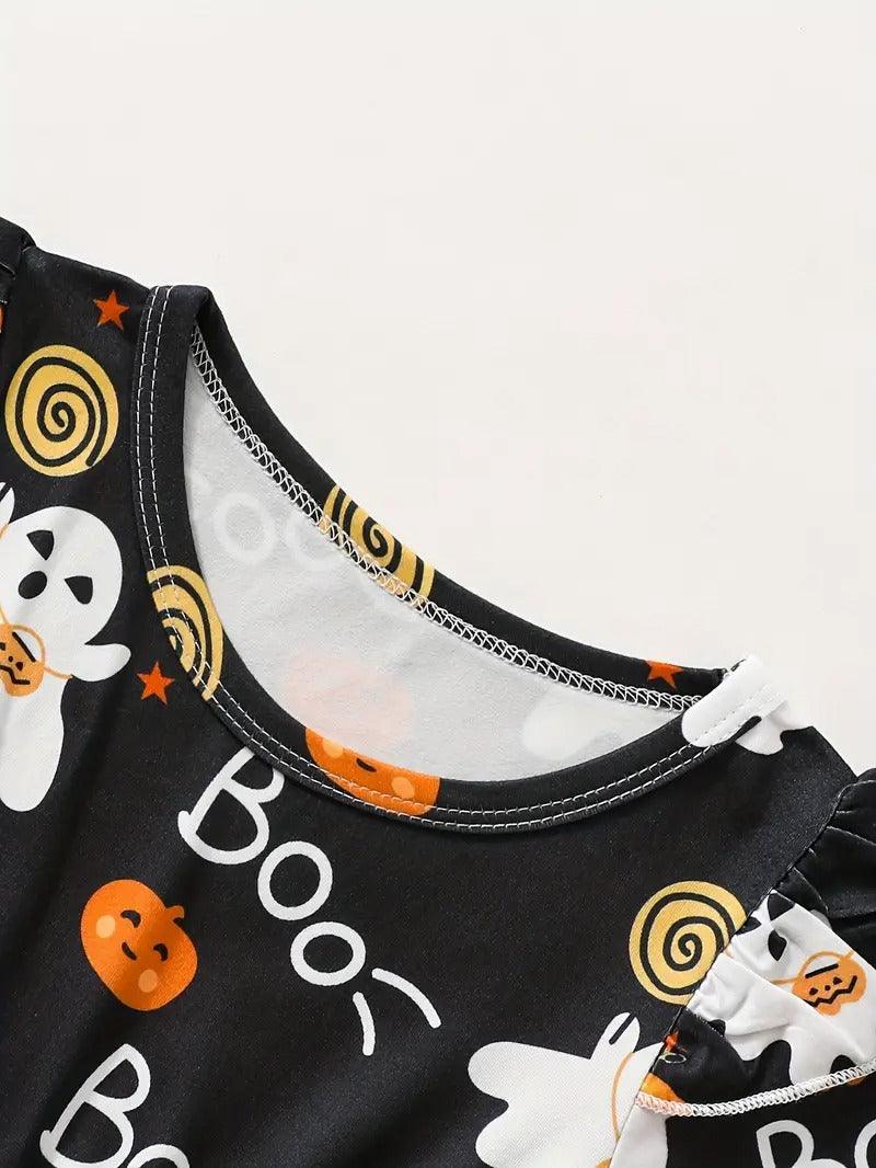 Boo-tiful Ghost & Pumpkin Halloween Dress