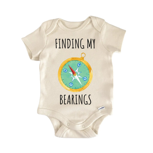 Camping Hiking Compass Bearings Baby Gift Baby Bodysuit