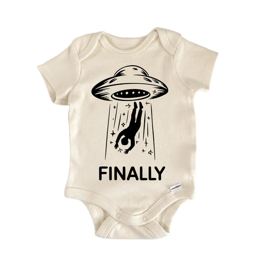 Finally Alien Ufo Newborn Baby Onesie®