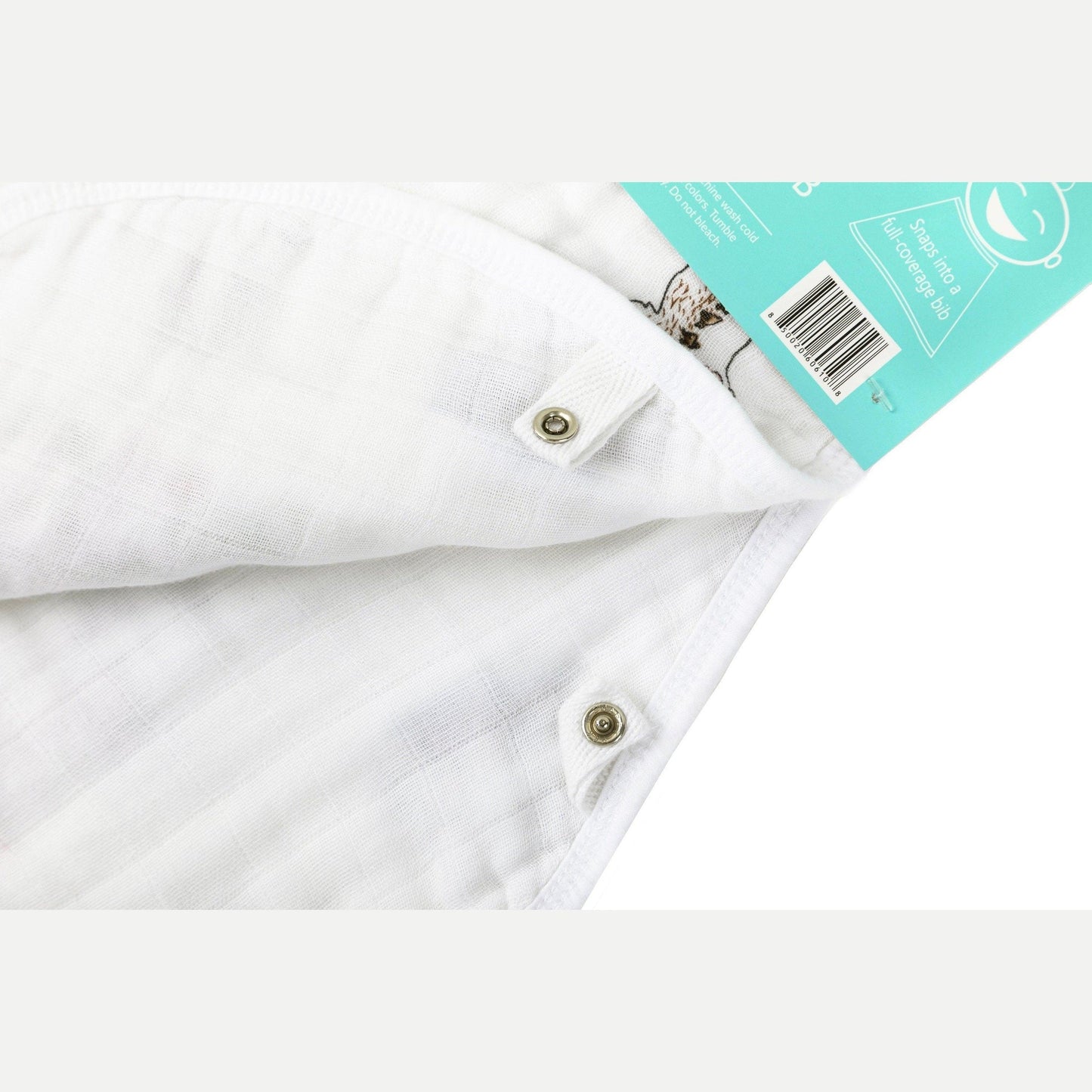 Gift Set: Massachusetts Floral Baby Muslin Swaddle Blanket and Burp Cloth/Bib Combo