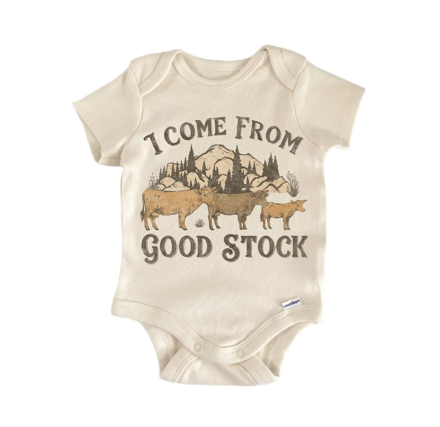 Good Stock Mountain Farm Newborn Baby Onesie® Onesie®