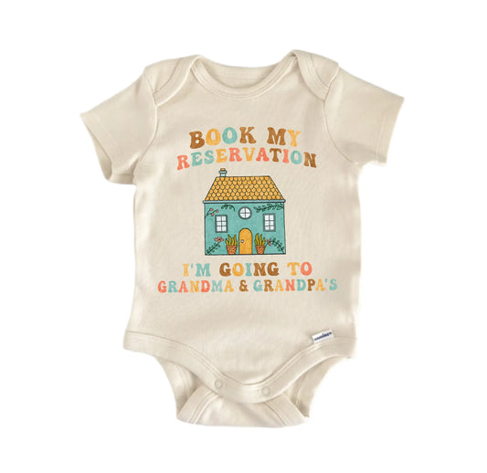 Grandma Grandpa Grandparents Reveal Newborn Baby Onesie®