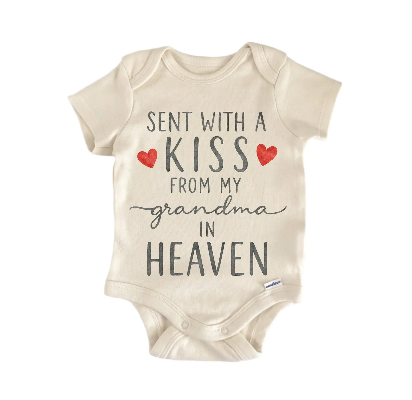 Grandma Kiss Remembrance Newborn Baby Onesie® Onesie®