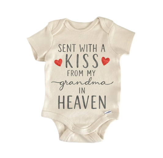 Grandma Kiss Remembrance Newborn Baby Onesie®
