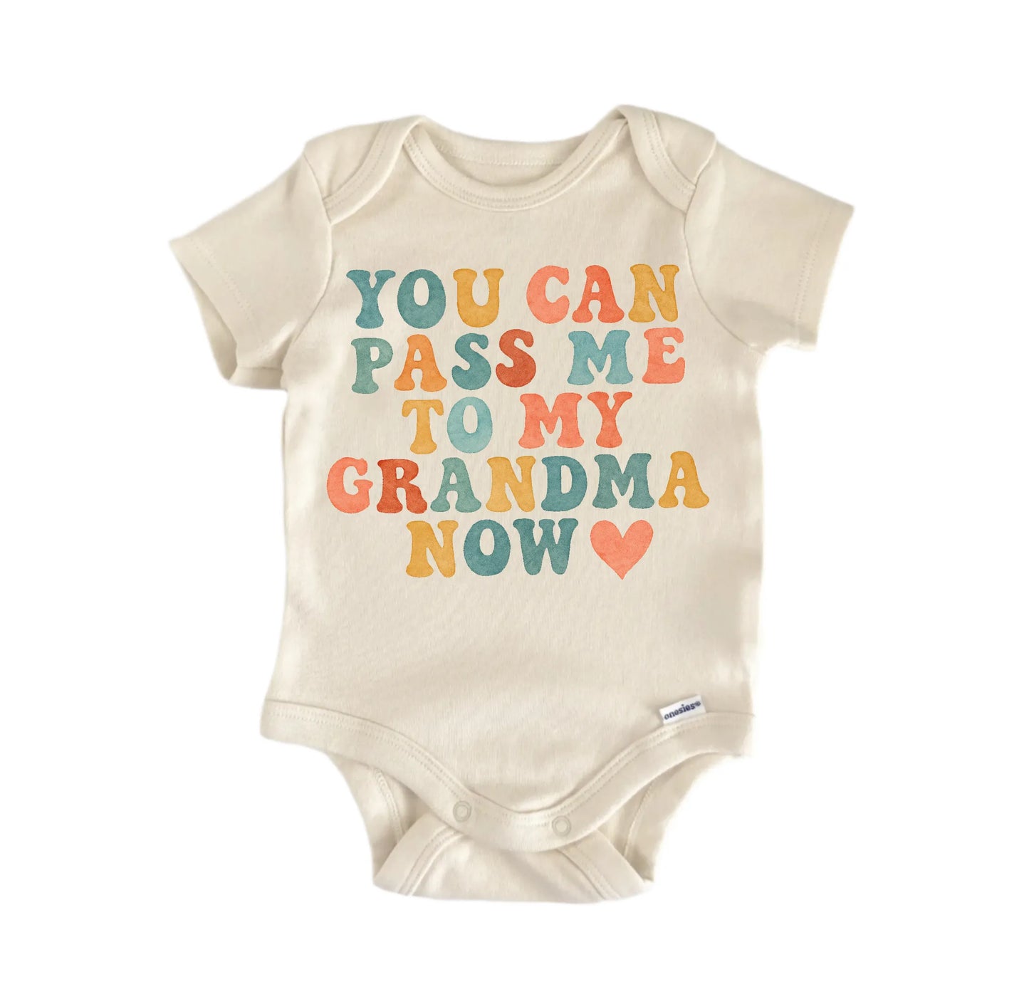 Grandma Reveal Pass Me Newborn Baby Onesie® Onesie®