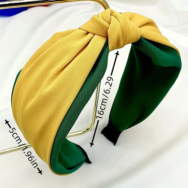 Green & Gold Knotted Headband | Southeastern Game Day Colors