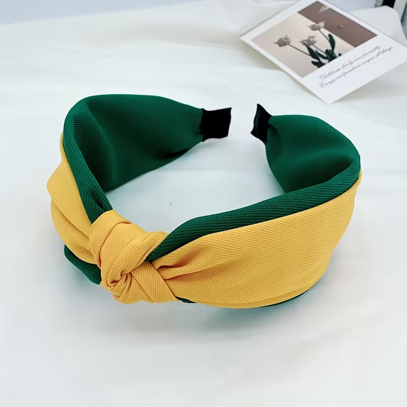 Green & Gold Knotted Headband | Southeastern Game Day Colors