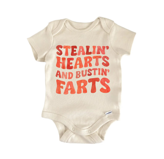 Hearts Farts Valentine's Day Newborn Baby Onesie®