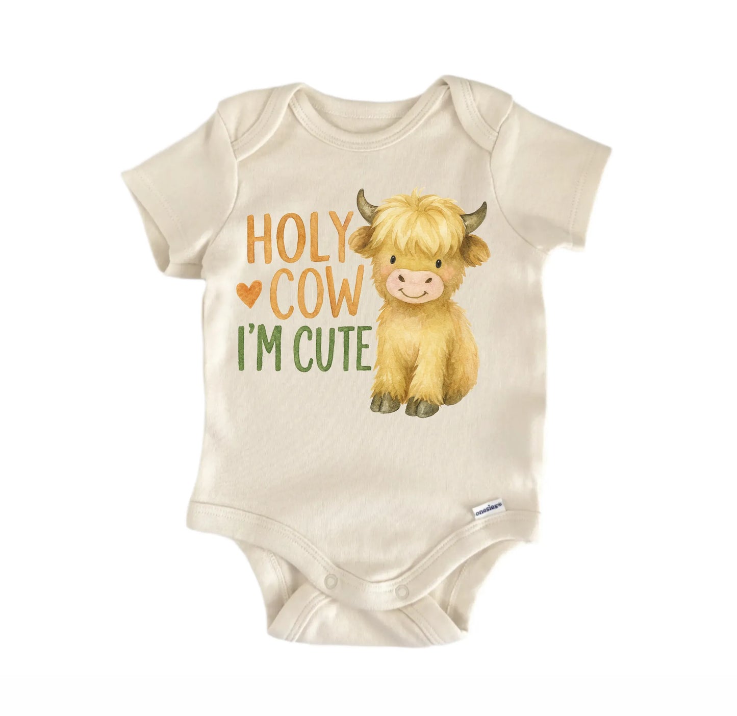 Holy Cow Cute Cow Newborn Baby Onesie® Onesie®