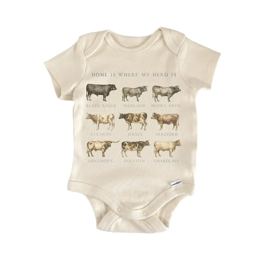 Home Herd Cow Newborn Baby Onesie®