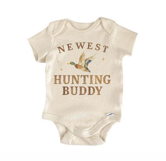 Hunting Buddy Duck Newborn Baby Onesie®