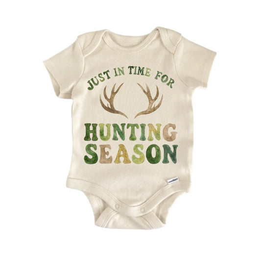 Hunting Season Time Deer Newborn Baby Onesie®