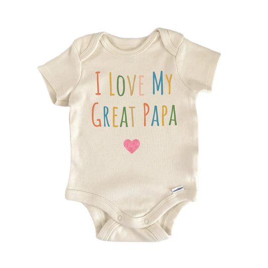 I Love My Great Papa Newborn Baby Onesie®
