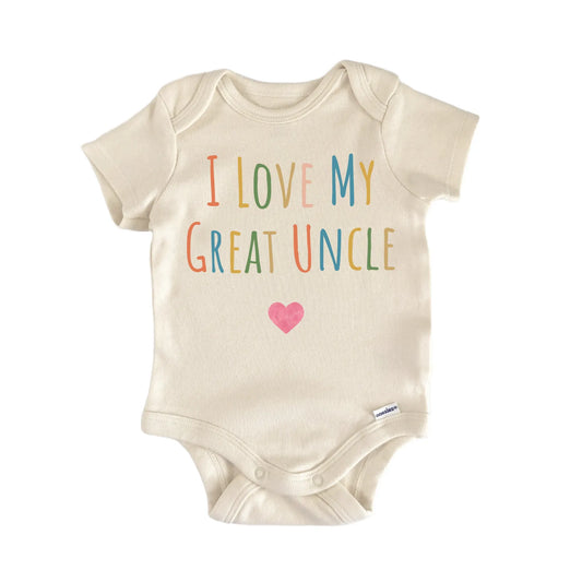 I Love My Great Uncle Newborn Baby Onesie®