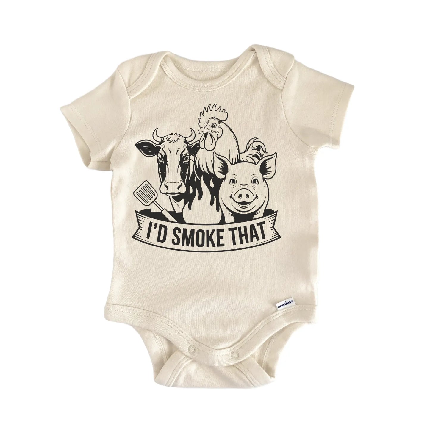 Id Smoke That Grillmaster Bbq Newborn Baby Onesie® Onesie®