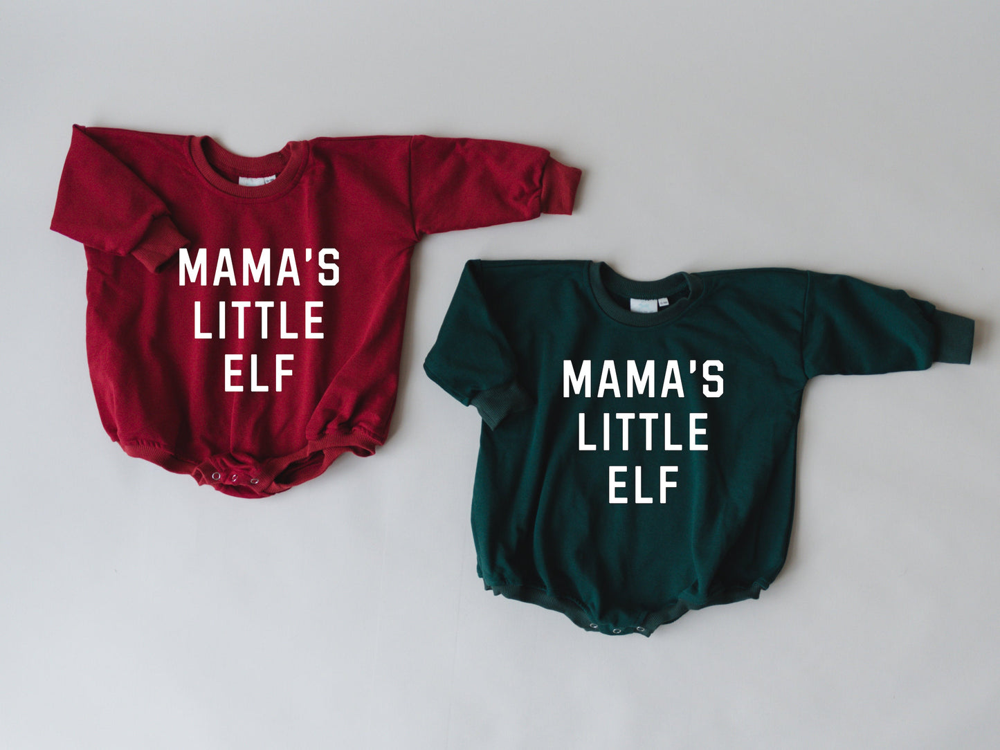 Mama's Little Elf Sweatshirt Romper