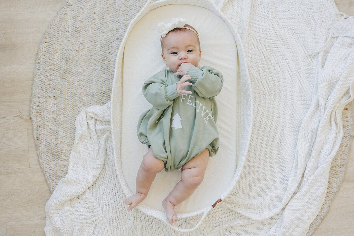 Feelin' Festive Christmas Sweatshirt Romper
