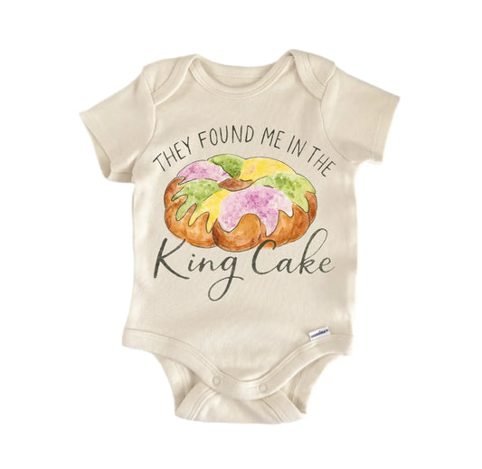 King Cake Mardi Gras Newborn Baby Onesie®