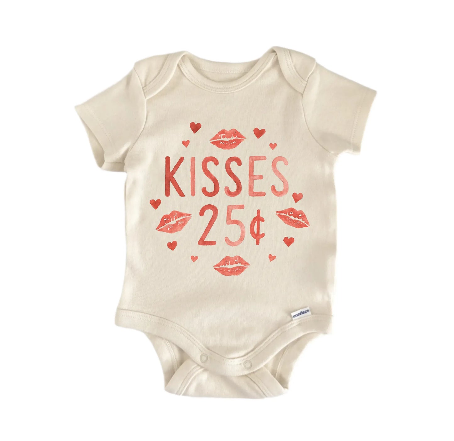 Kisses Valentine's Day Newborn Baby Onesie® Onesie®