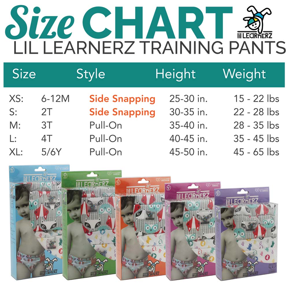 Lil Learnerz Training Pants (2pk) - Large