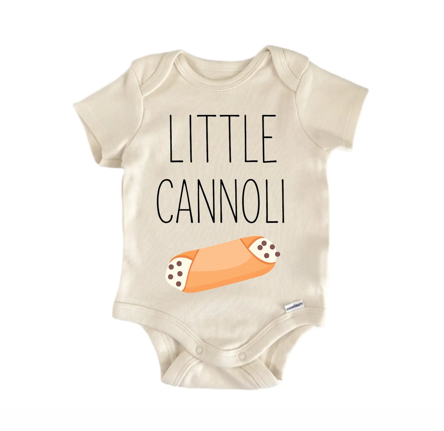 Little Cannoli Italian Food Newborn Baby Onesie® Onesie®