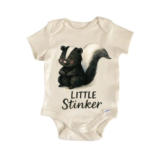 Little Stinker Skunk Newborn Baby Onesie®