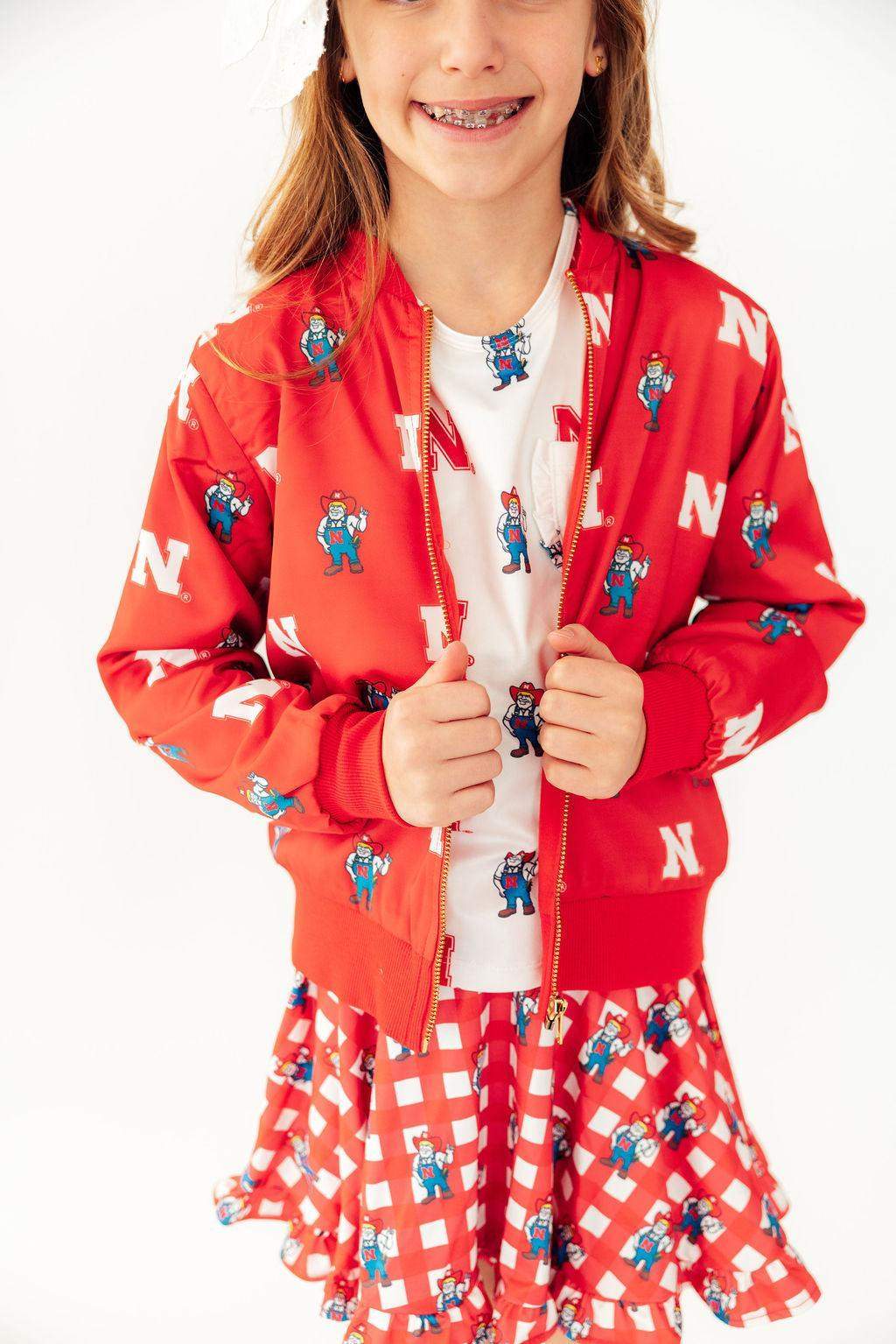 Nebraska Red Herbie Husker Satin Jacket