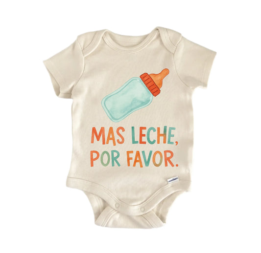 Mas Lech Por Favor Milk Newborn Baby Onesie®