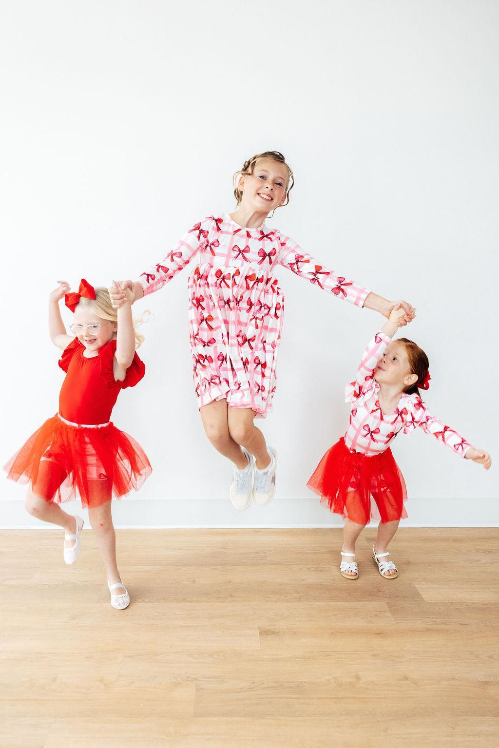 Bow La La L/S Pocket Twirl Dress