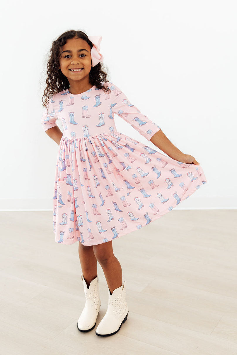 SALE Howdy 3/4 Pocket Twirl Dress