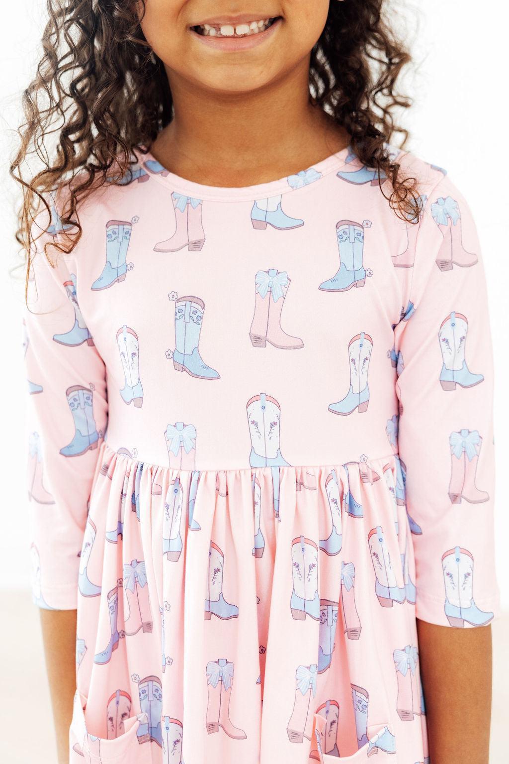 SALE Howdy 3/4 Pocket Twirl Dress