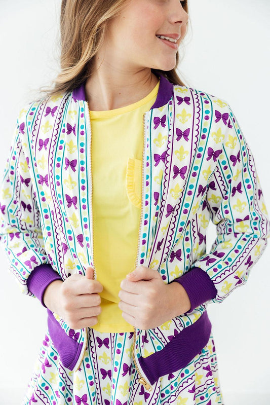 Mardi Gras Satin Jacket
