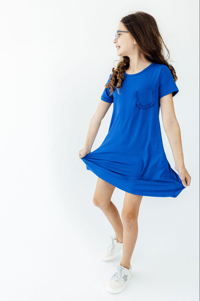 Royal Blue T-Shirt Dress