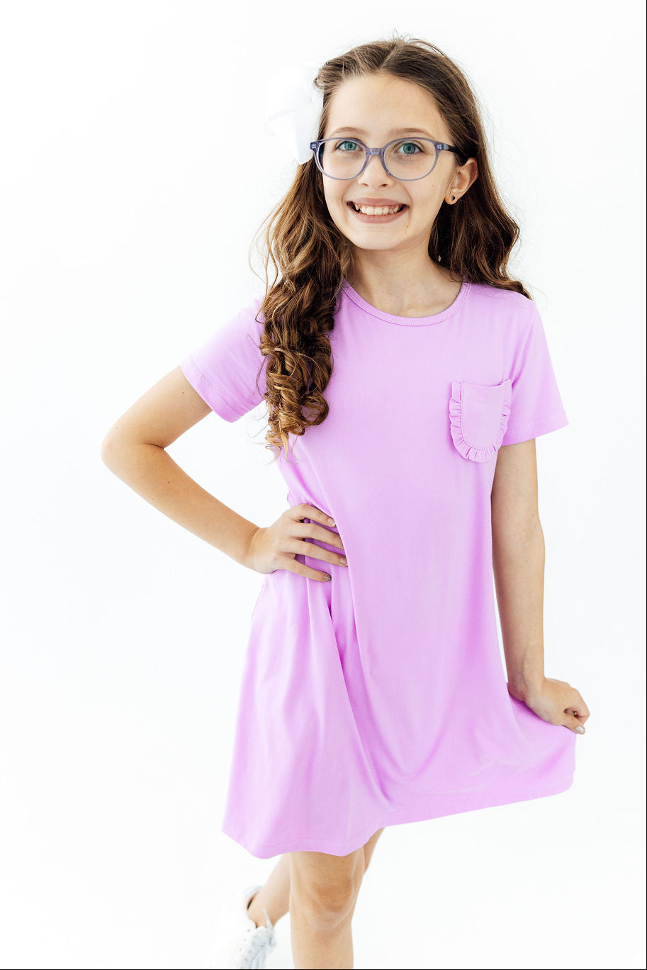 Bright Lilac T-Shirt Dress