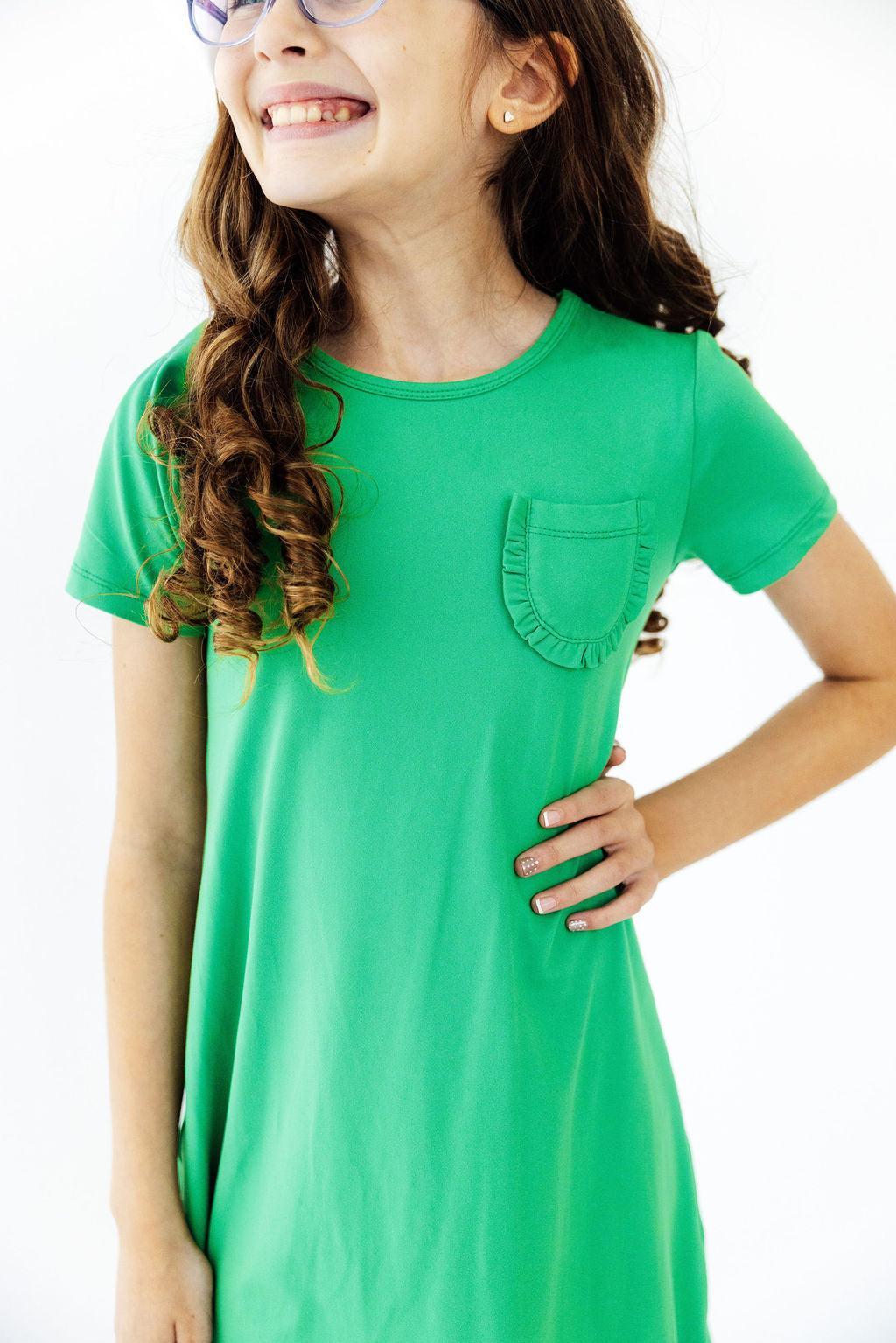 Kelly Green T-Shirt Dress
