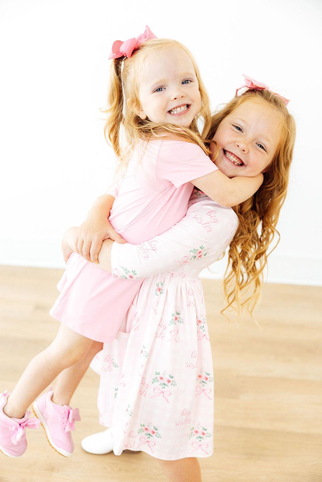 SALE Big Sis Floral Twirl Dress